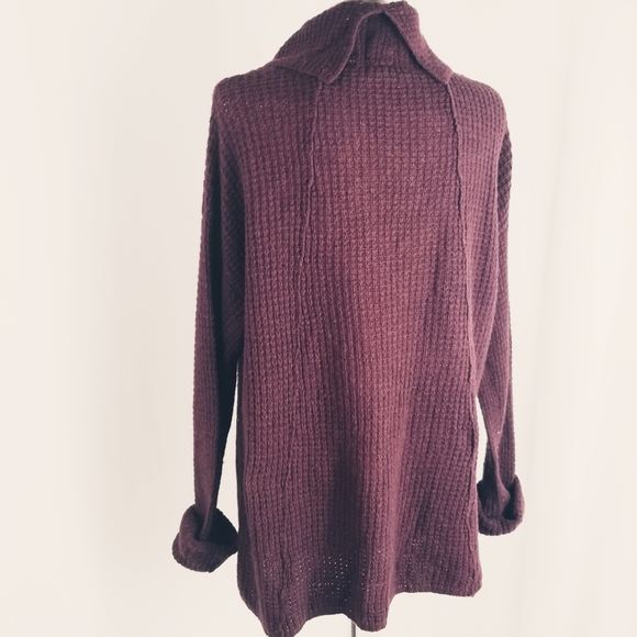💥Just In💥Free People Burgandy Sweater...Sz M - Picture 3 of 7